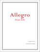 Allegro piano sheet music cover